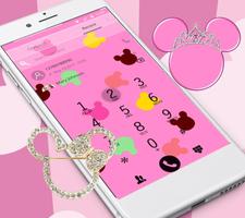 Pink cute mouse wallpaper & layar kunci screenshot 3