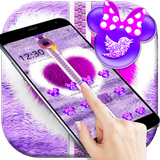 Purple Fluffy Zipper Minny Theme иконка