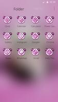 Cute Pink Panda Mobile Theme ภาพหน้าจอ 2