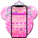 Pink Glitter Minny Princess Theme APK
