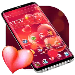 Red Heart Love Theme APK download
