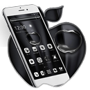 Black Apple Bubble Theme APK