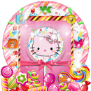 Pink Kitty Sweet Lollipop Theme APK