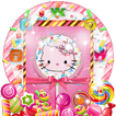 Pink Kitty Sweet Diamond Lollipop tema Theme