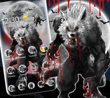 Horror Bloody Werewolf Theme Affiche