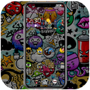 Doodle skull wallpaper & lock screen theme APK