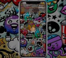 Doodle skull wallpaper & lock screen theme ภาพหน้าจอ 2