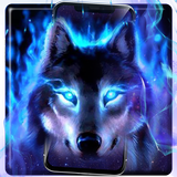Fearless Howling Cruel Wolf Chủ đề biểu tượng