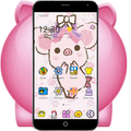 Pink Lovely Piggy Anime Theme