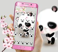 Cuteness Shy Panda Theme captura de pantalla 1