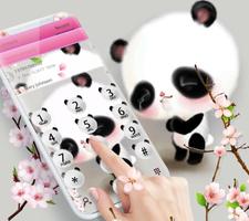 Cuteness Shy Panda Theme captura de pantalla 2