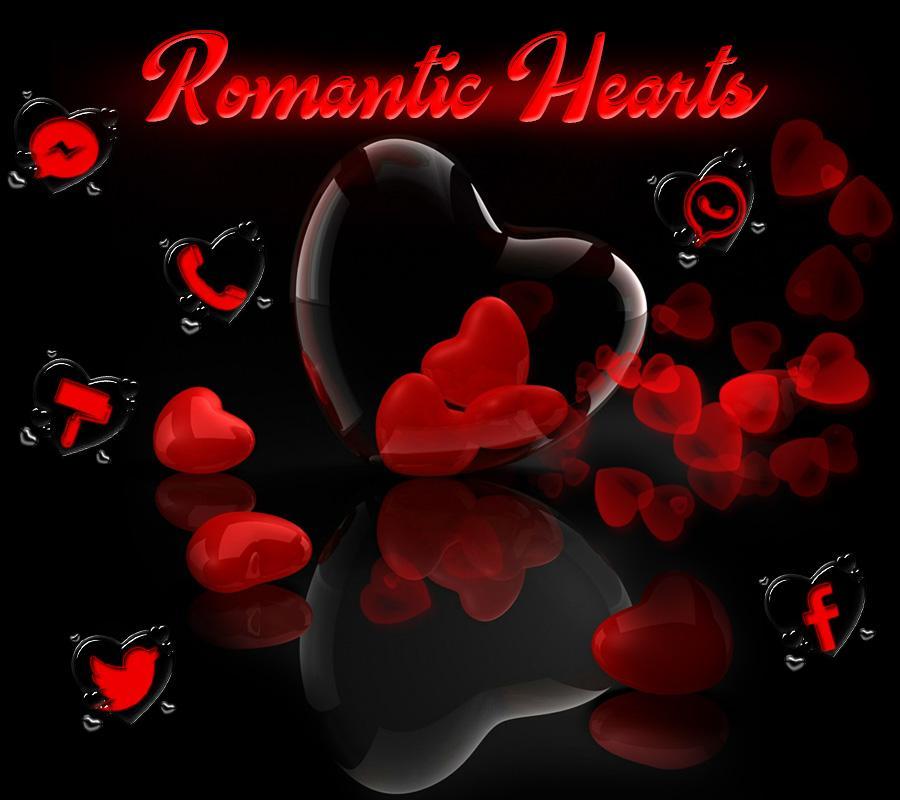 Romantic Red Love Heart Theme For Android Apk Download - red heart roblox
