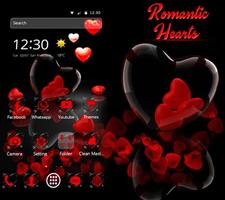 Romantic Red Love Heart Theme imagem de tela 3