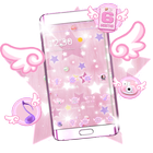 Gói màu hồng sparkle star icon gói biểu tượng