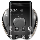 Black Crystal Apple for Phone X and OS 11 Theme biểu tượng