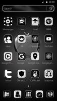 Black Crystal Apple for Phone X and OS 11 Theme ảnh chụp màn hình 1