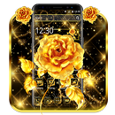 Black Gold Rose Theme APK