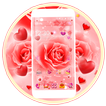 Pink Rose Flower Launcher Theme