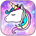 Galaxy Unicorn Shiny Glitter Theme