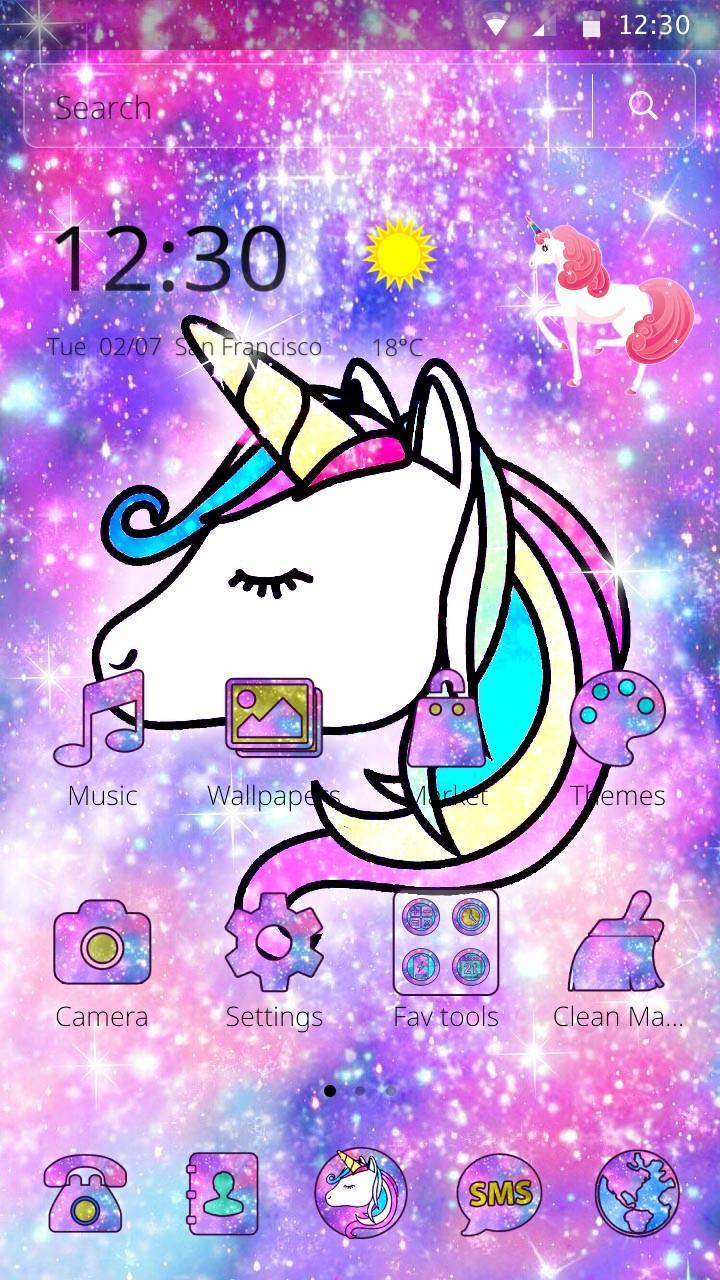 Awesome Wallpaper Galaxy Unicorn Rainbow pictures
