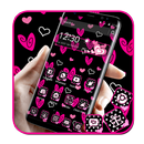सुंदर गुलाबी दिल विषय APK