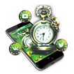 Green Vintage Clock Theme