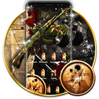 Camo Gun & Bullet Theme ikona