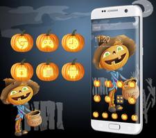 Lovely Halloween Pumpkin Theme ảnh chụp màn hình 1