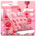 Pink Romantic Love Theme icône