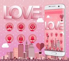 Pink Romantic Love Theme スクリーンショット 2
