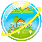 Beautiful Bubble World Theme icône