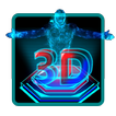 Thème 3D holographique de superman de technologie