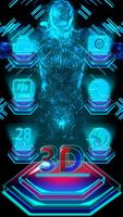 3D Superman Next Tech Holographic Launcher Theme 포스터