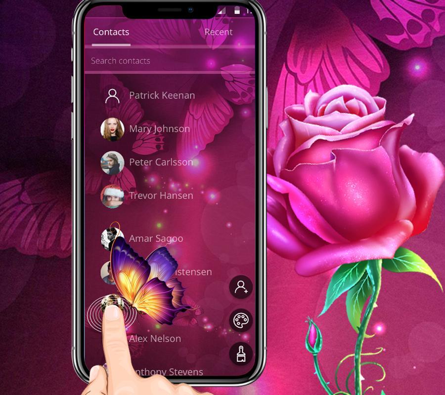 Android 用の ピンクの高級セクシーなバラのテーマの壁紙 Apk をダウンロード