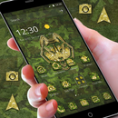 Gold Irons Army Cool Theme With Wolf Wallpaper APK