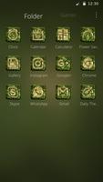 Gold Irons Army Cool Theme With Wolf Wallpaper capture d'écran 2