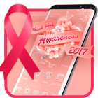 Pink Ribbon Awareness Theme - Breast Cancer icône