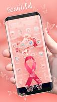 Pink Ribbon Awareness Theme - Breast Cancer capture d'écran 1