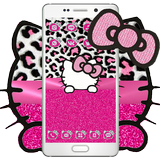 Pink Diamond cute hello Kitty tema Theme icon