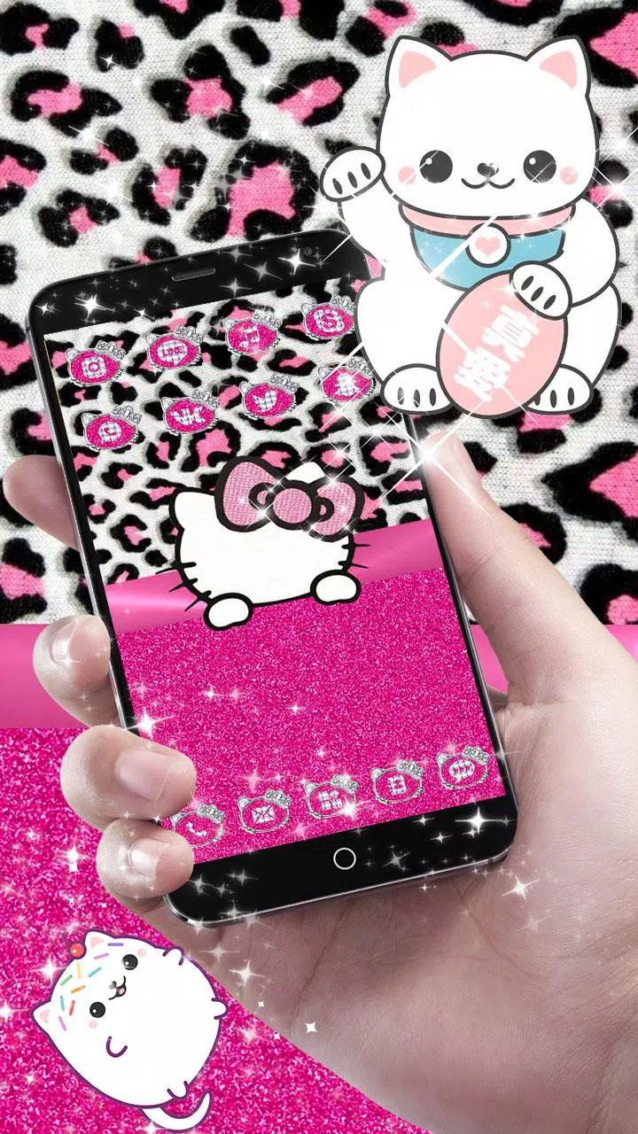 Pretty Droid Themes: Pink Hello Kitty Instagram for Android