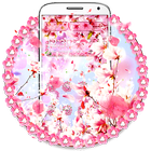 Romantic Sakura Pink Theme icône