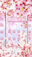 唯美浪漫櫻花樹主題 夢幻般飄落的櫻花壁紙 海報