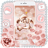 Beautiful Rose Gold Theme simgesi