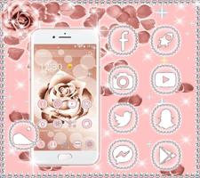 Beautiful Rose Gold Theme imagem de tela 1