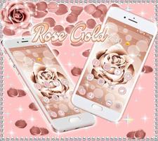 Beautiful Rose Gold Theme اسکرین شاٹ 2