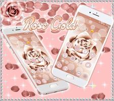 Beautiful Rose Gold Theme capture d'écran 2