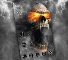 Hell Death Skull Korku Teması Ekran Görüntüsü 2