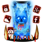 Blue Bloody Skull Theme 圖標