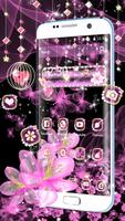 Pink Butterfly & Flower Theme screenshot 1