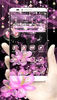 Pink Butterfly & Flower Theme screenshot 2